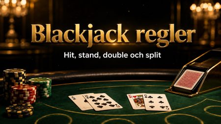 Blackjack regler 2026 – hit, stand, double och split