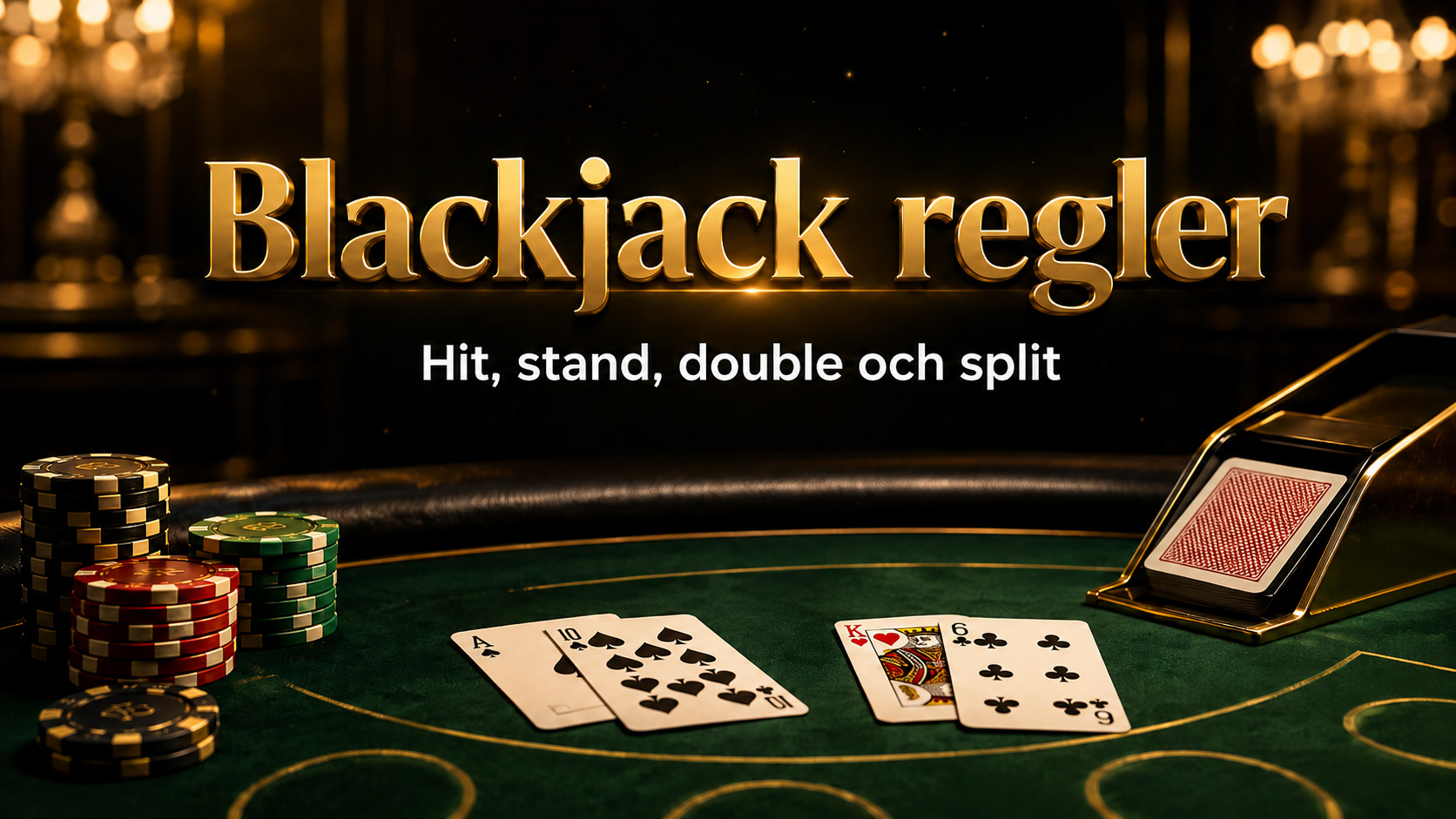 Blackjack regler - hit, stand, double och split