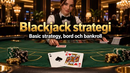 Blackjack strategi 2026 – basic strategy, bord och bankroll